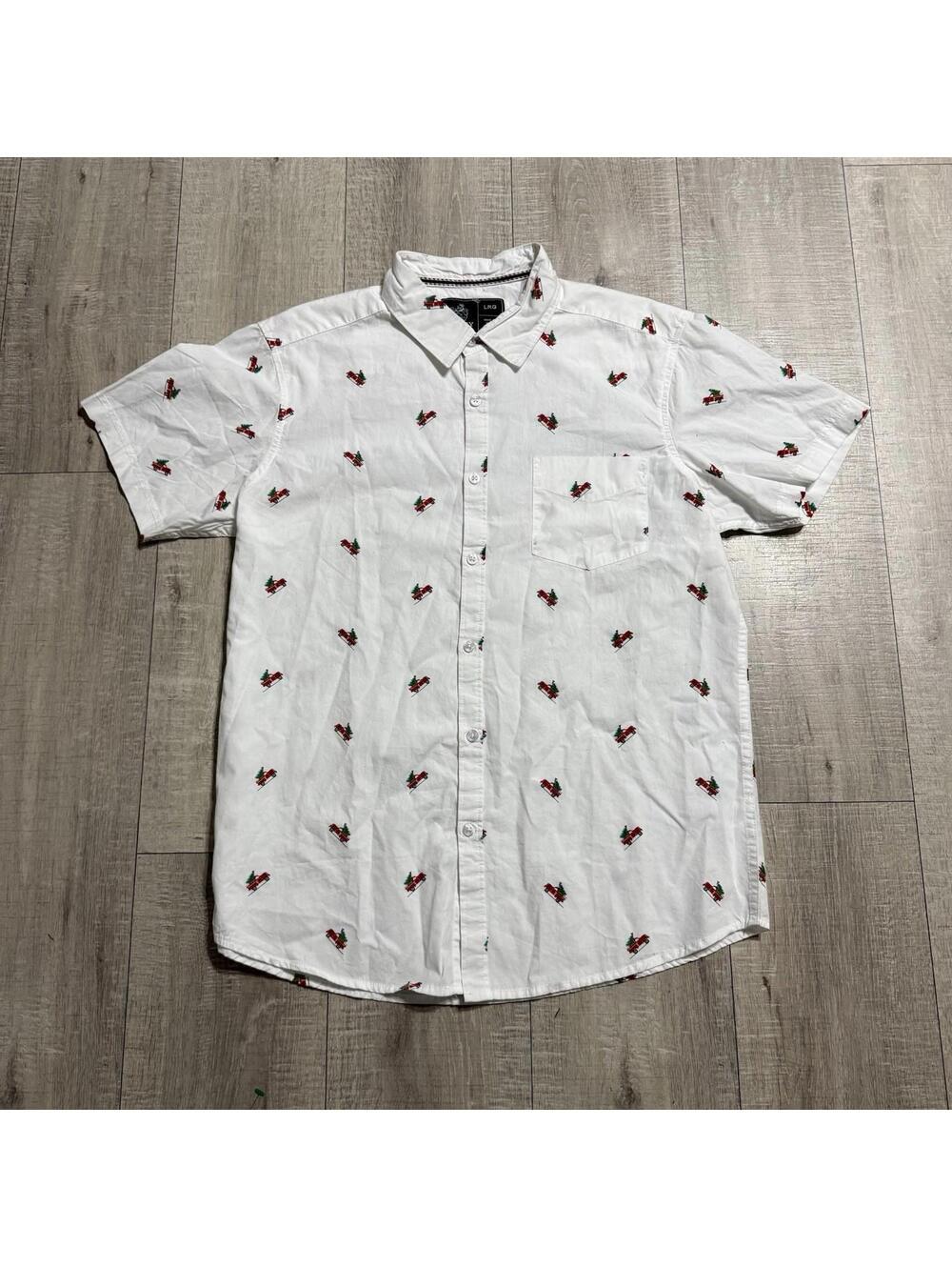 3x Rugby University Men’s Christmas Tree Truck And Dab Santa Button-Down Shirts - Picture 2 of 7